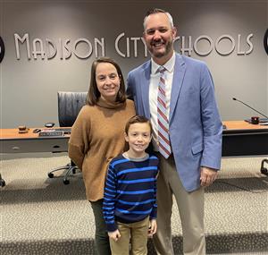 Nathan Wilson and wife, Brandi with son Cooper